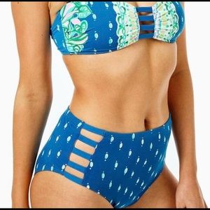NWT Lilly Pulitzer Rumy High Waisted Bikini Bottom